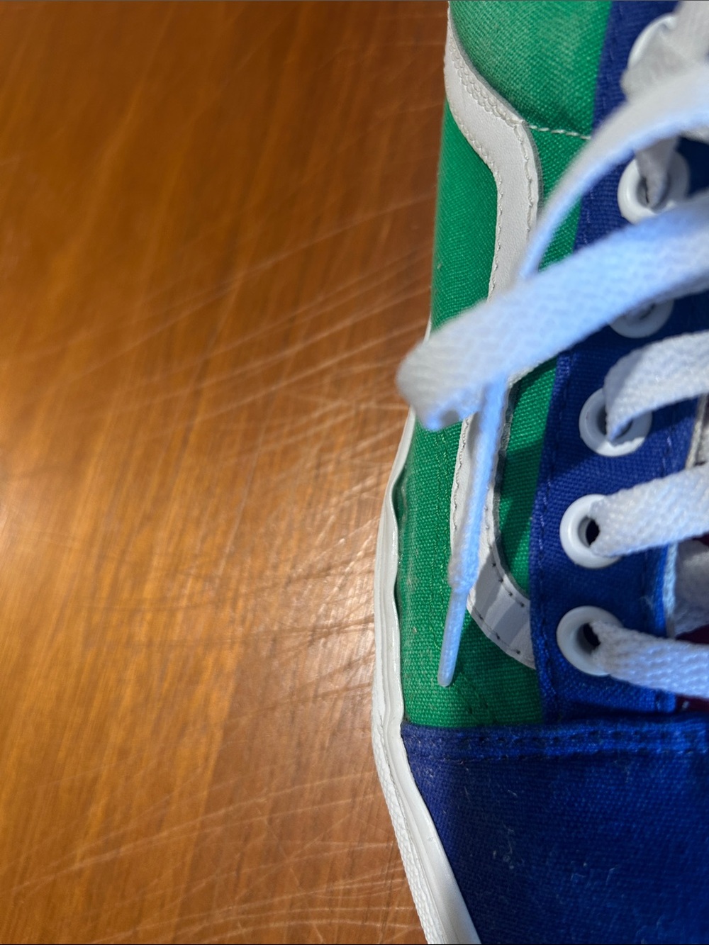 Multi-Color Lace-Up Vans - Picture 2 of 8
